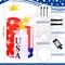5FT Patriotic USA Candles Inflatable – 4th of July 250th Anniversary Outdoor Decoration – LED Lighted Blow Up for Independence Day & Memorial Day